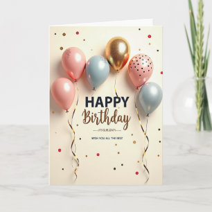 Joyful Buoyant Birthday Card