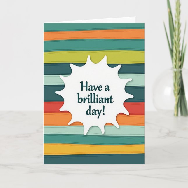 Joyful Burst Birthday Card (Front)