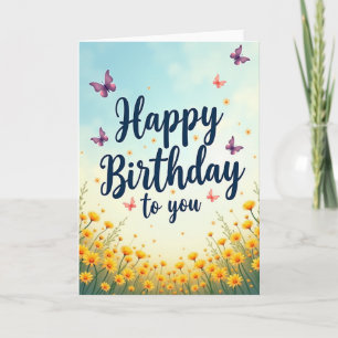 Joyful Butterfly Card
