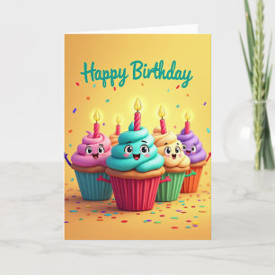 Joyful Candled Birthday Card