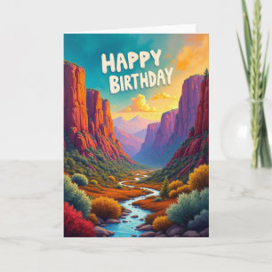 Joyful Canyon Birthday Card