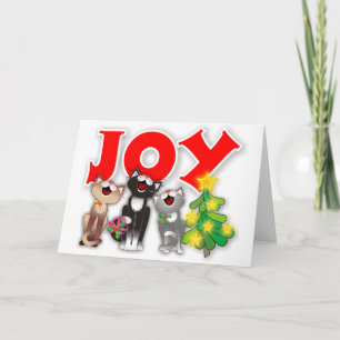 Joyful Cats Holiday Card