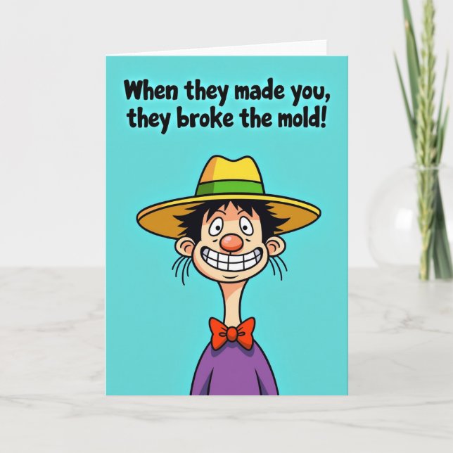 Joyful Character Birthday Card (Front)