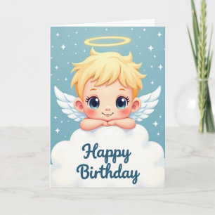 Joyful Cherub Birthday Card