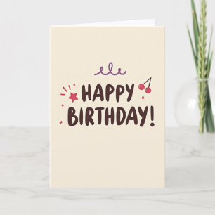 Joyful Chocolate Birthday Card