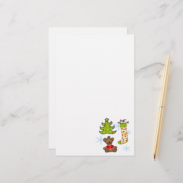 joyful Christmas decorations Stationery (Front/Back In Situ)