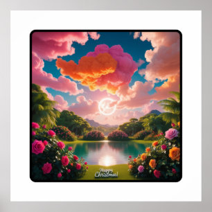 Joyful Christmas Dinner Table Inspiration Poster