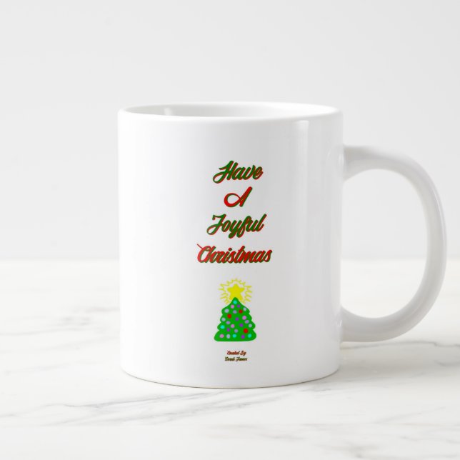 Joyful Christmas Jumbo Mug (Right)