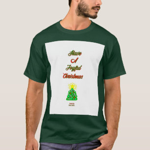 Joyful Christmas Men's Deep Forest Basic T Shirt