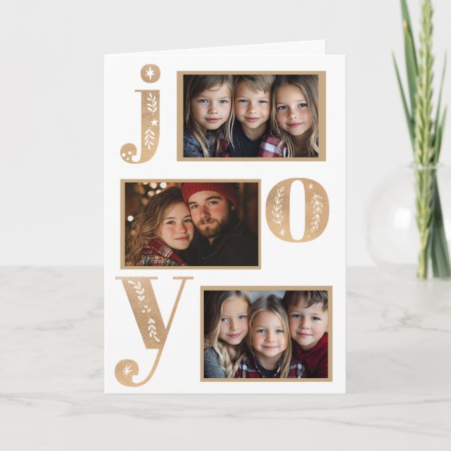  Joyful Christmas Photo Card (Front)