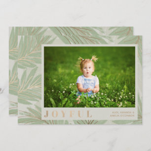 Joyful Christmas Photo Holiday Card