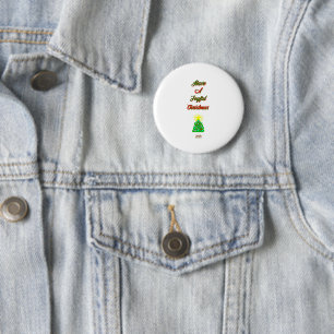 Joyful Christmas Round Button