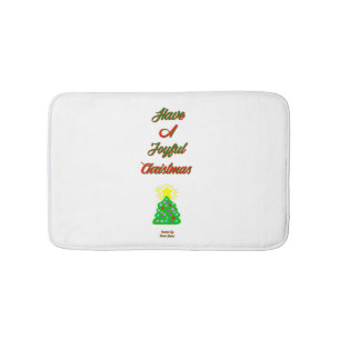 Joyful Christmas Small Bath Mat