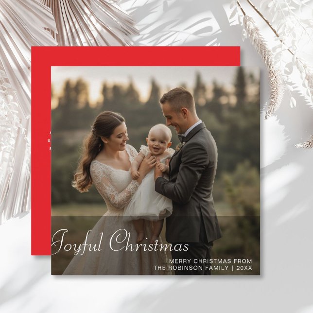 Joyful Christmas Snowy Family Card (Creator Uploaded)