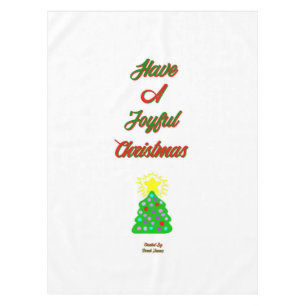 Joyful Christmas Tablecloth