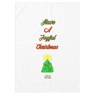 Joyful Christmas Tablecloth