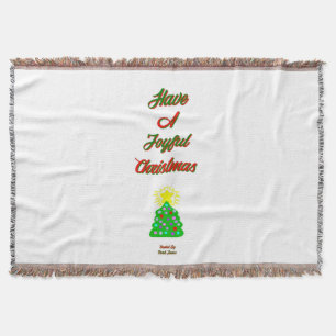 Joyful Christmas Throw Blanket