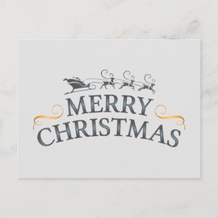 Joyful Christmas Wishes Holiday Postcard