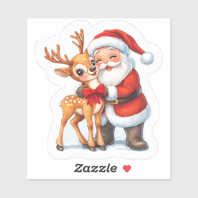 Joyful Christmas With Santa & Reindeer! (Sheet)