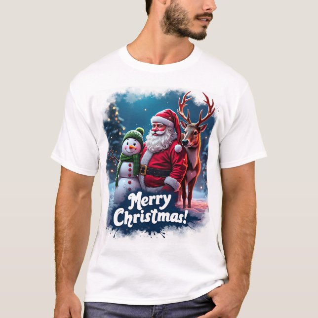 Joyful Christmas Wonders T-Shirt (Front)