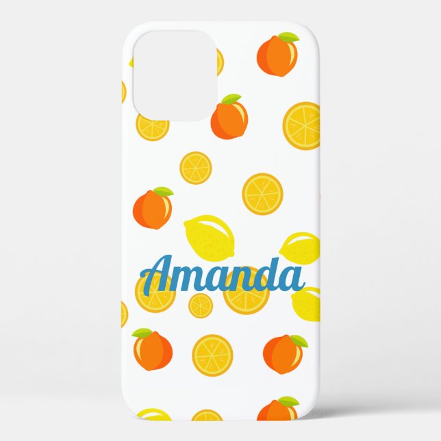 Joyful Citrus: Lemons & Oranges Case-Mate iPhone Case (Back)