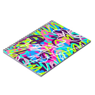 Joyful Colours Modern Abstract  Notebook