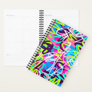 Joyful Colours Modern Abstract Planner