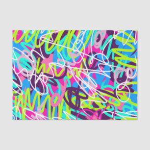 Joyful Colours Modern Abstract Tissue Paper