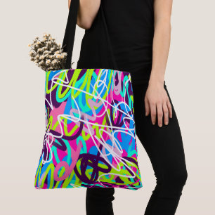 Joyful Colours Modern Abstract  Tote Bag