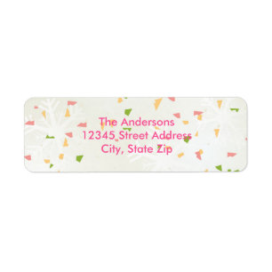 Joyful Confetti - Address Label Return Address Label