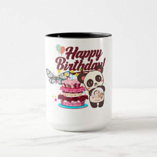 Joyful Confetti Happy Birthday Greeting Mug