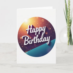 Joyful Cosmic Birthday Card