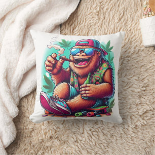 Joyful creature celebrating outdoors cushion