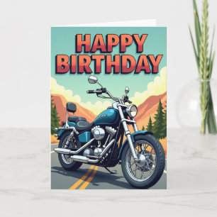 Joyful Cruiser Bike Birthday Card