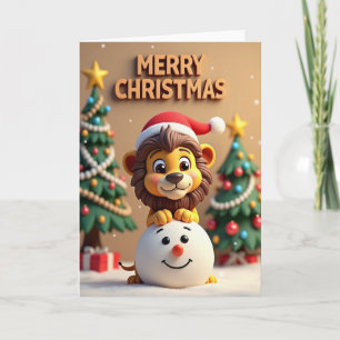 Joyful Cub Christmas Card