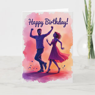 Joyful Dance Birthday Card