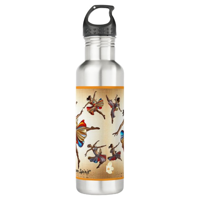 "Joyful Dance Vibrations" 710 Ml Water Bottle (Front)