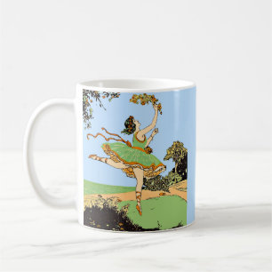 joyful dancer print coffee mug