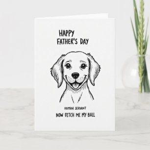 Joyful Dog Fathers Day Line Card