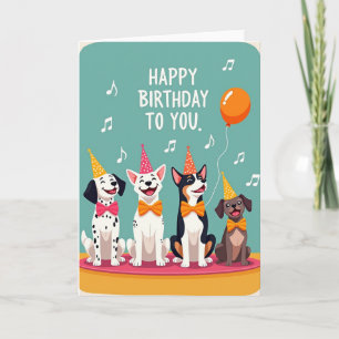 Joyful Dog Party Card
