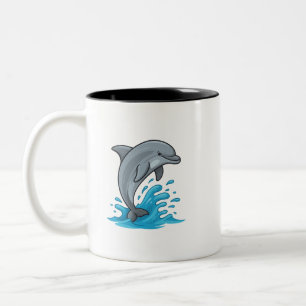 Joyful Dolphin Splash - Mug
