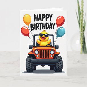 Joyful Driver Birthday Card