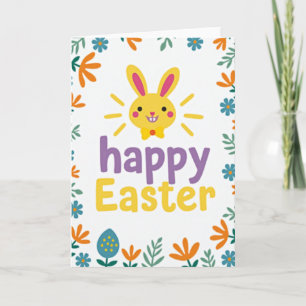 Joyful Easter Animal Head Card