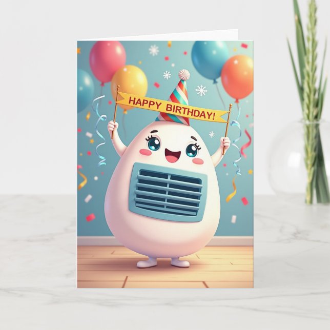 Joyful Egg Character Birthday Card (Front)