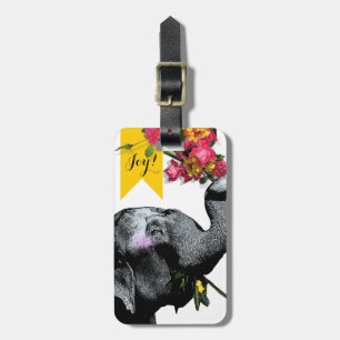 Joyful Elephant - Freedom Lives! Luggage Tag