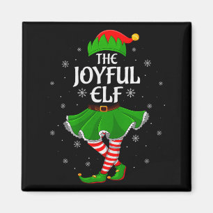 Joyful Elf Christmas Family Girls Women Elf Squad  Magnet