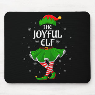 Joyful Elf Christmas Family Girls Women Elf Squad Mouse Pad