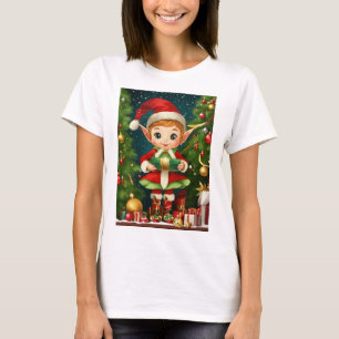Joyful Elf Magic: Christmas T-Shirt