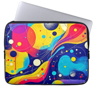 Joyful Energy Flow Art Laptop Sleeve