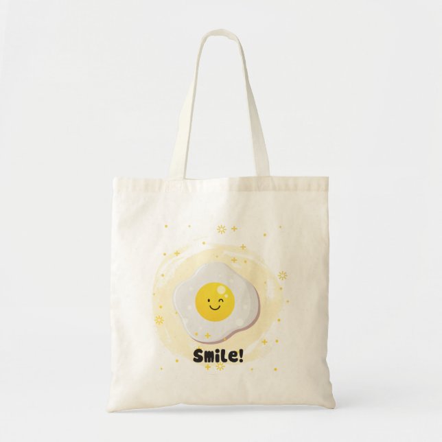 Joyful Expression: The Power of a Smile Tote Bag (Front)